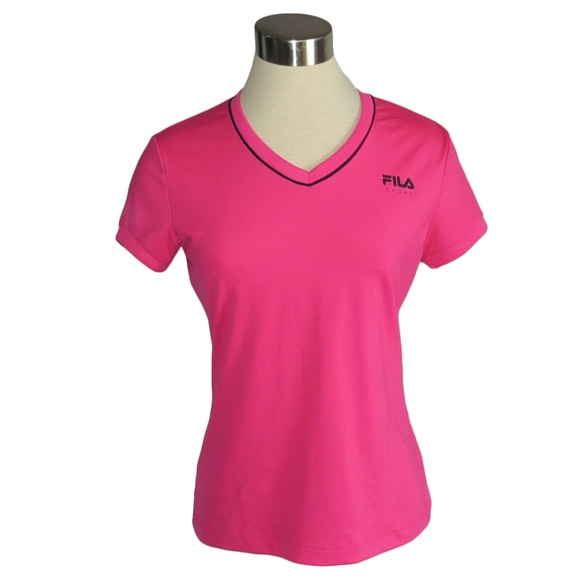 hot pink fila shirt